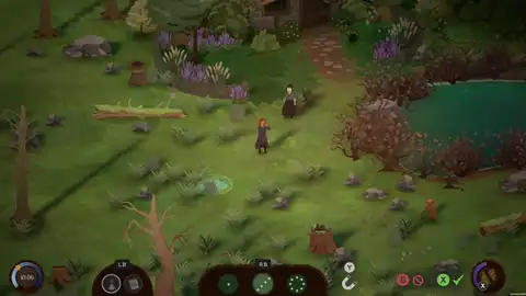 Songs of Glimmerwick plot layout and confirm sending the garden fork to till